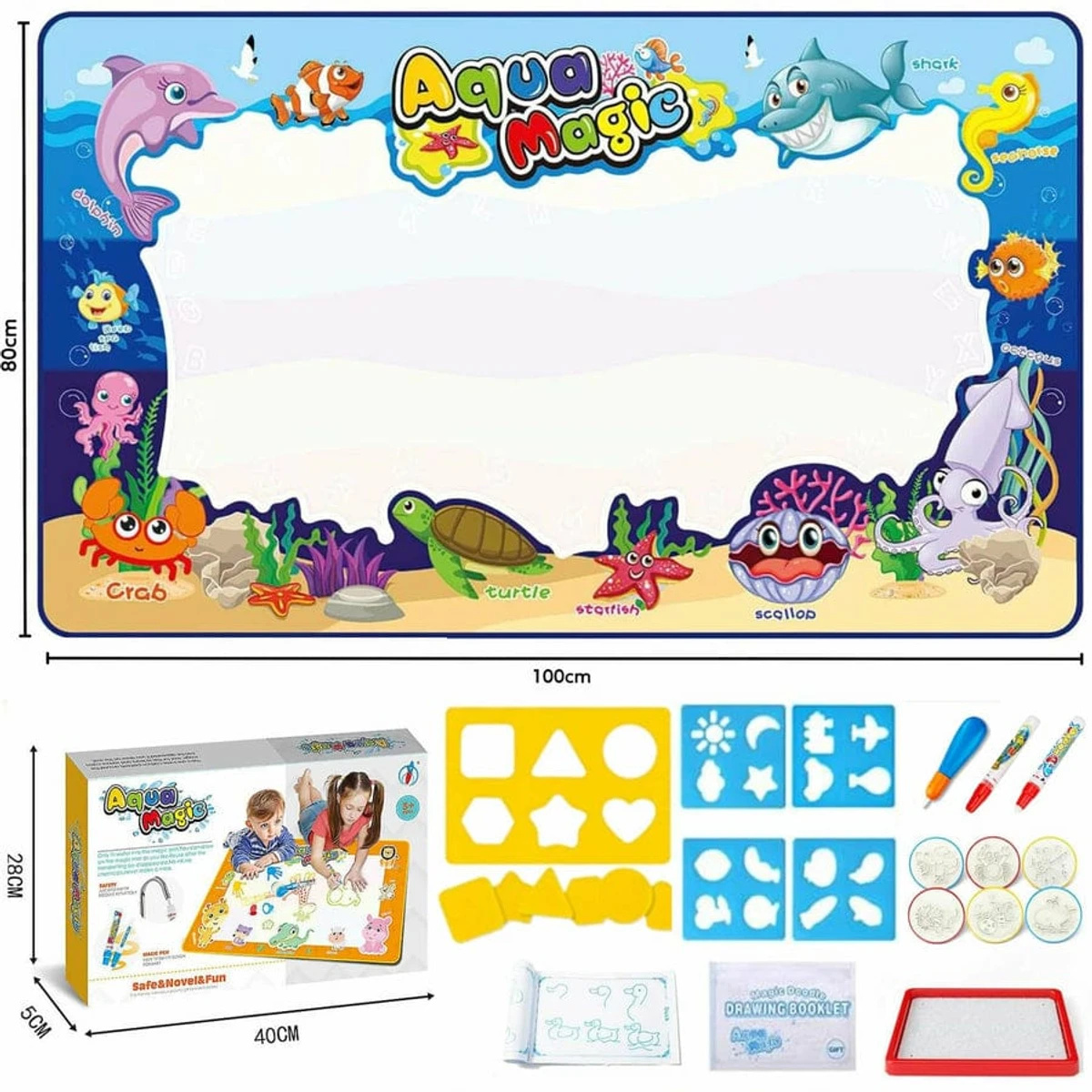 Aqua Magic water painting Doodle mat for Childrens Unlimited Painting